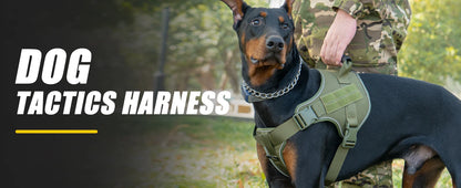 Tactical Dog Harness Pet Doberman Pinscher Pet Training Vest Dog Harness for Small Medium Large Dogs Explosion Proof