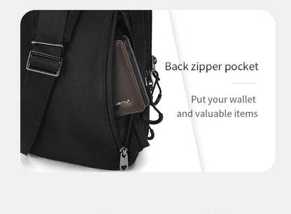 Lifetime Warranty Chest Bag For Men Cool Style Men Shoulder Bag 9.7inch IPad Bag Casual Male Crossbody Bag Lightweigt Mini Bags