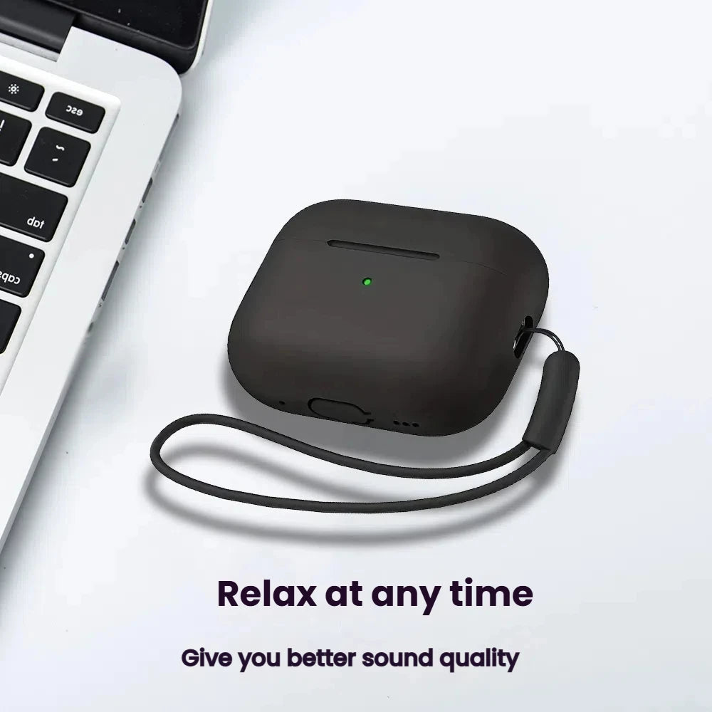 For AirPods Pro 2 Case Liquid Silicone Cover For AirPods Pro 2 2nd Pro2 2022 2023 Cases Sleeve With Cleaningr Pen Lanyard Funda