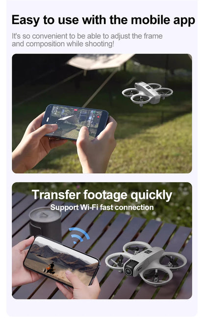 Drones GT3 MINI GPS 8K Professional HD 180° Dual Cameras WIFI Brushless Motors Obstacle Avoidance FPV Foldable Quadcopter Toys
