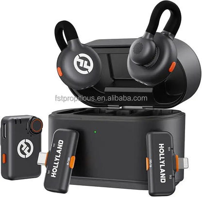 HL-LARK M2S Mini Combo With USB Type C Camera Live Streaming Vlog Interview Content Wireless Mini lavalier Microphone