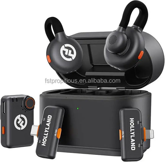 HL-LARK M2S Mini Combo With USB Type C Camera Live Streaming Vlog Interview Content Wireless Mini lavalier Microphone