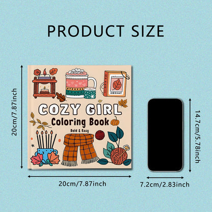 Cozy Friends Coloring Book for Adults and Teens Featuring Cute Cozy Daily Activities Kids Graffiti Book Perfect Gift Birthday