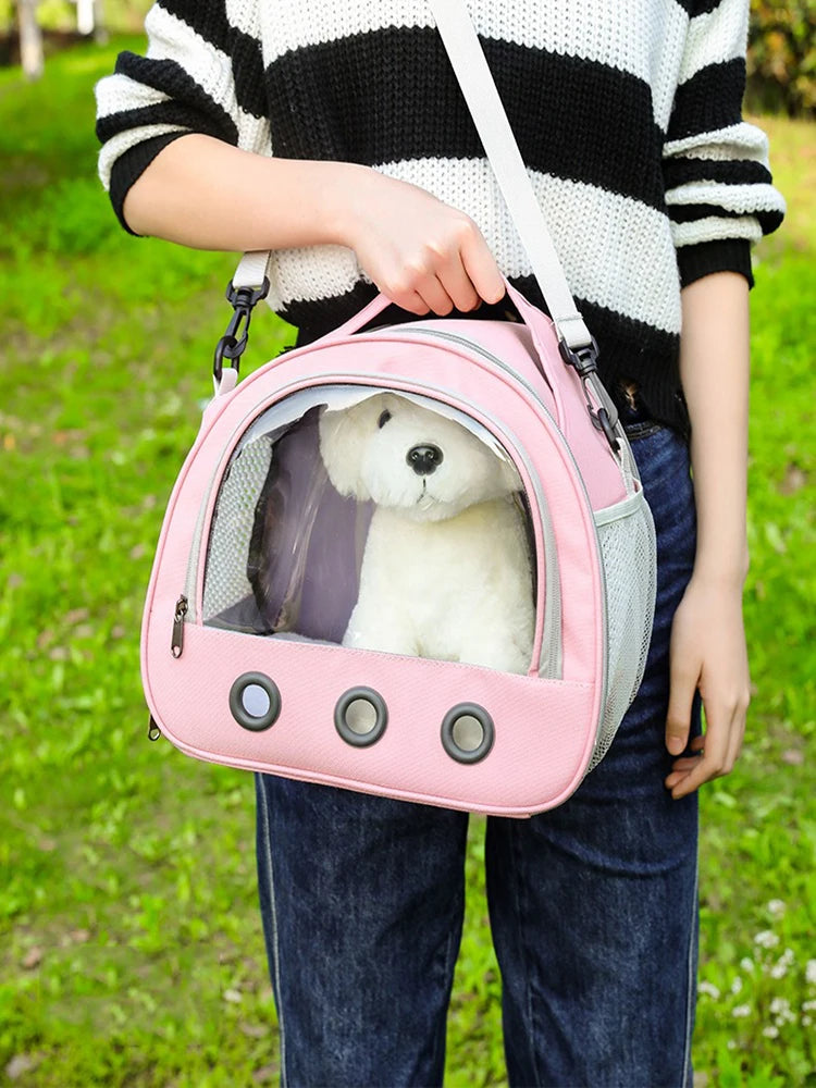 Cat Dog Bird Rabbit Carrier Bag With Thick Cotton Cushion Pet Aviation Backpack Anti-suffocation Portable Travel Bag Pet Dog Bag