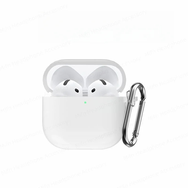 Cover for AirPods 4 Case 2024 3D Silicone Wireless Bluetooth Headphone Soft Protective Case for AirPods 4th Gen with Cleaner Kit
