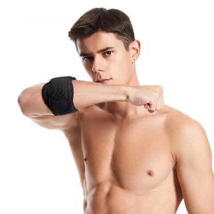 GOBYGO 1Pcs Breathable Tennis Elbow Brace Compression Pad Relieves tendonitis Adjustable Tennis Golf Elbow Forearm Brace Strap