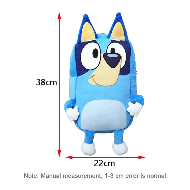 Bluey Anime Backpack Toys Bingo Muffin Cartoon Dog Mini Kindergarten Children School Bag Stuffed Plush Bag Gift For Kids