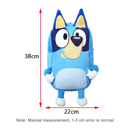 Bluey Anime Backpack Toys Bingo Muffin Cartoon Dog Mini Kindergarten Children School Bag Stuffed Plush Bag Gift For Kids