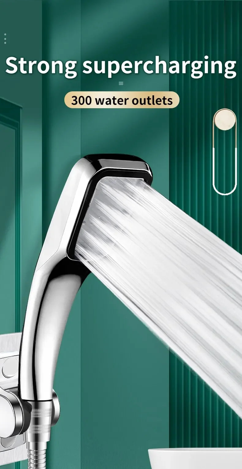 Bathroom Accessories Shower Head High Pressure Large Water Output Universal Adaptation Pressurized Hand Shower Nozzle Water