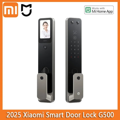 2025 Xiaomi Automatic Smart Door Lock G500 3D Face Recognition with Cat Eye Fingerprint Bluetooth Password Unlock Mi Home APP