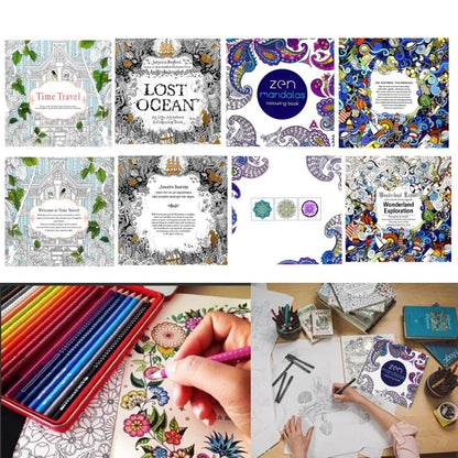 Livre pour enfants Graffiti Coloring Book Peinture English Books Mandalas