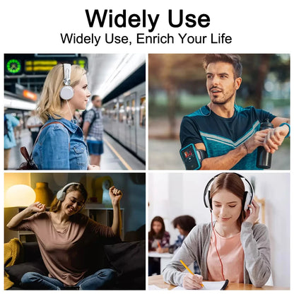 2025 New Bluetooth 5.4 Touch Screen MP3 Player HiFi Lossless Music Play Built-in Speaker 32GB Support Recording E-Book