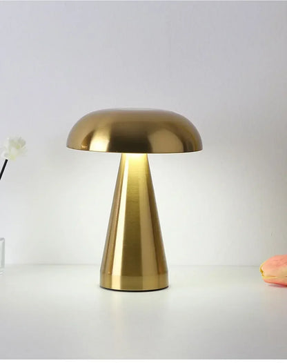 Retro LED Night Light Mushroom Touch Sensor Desk Lamp Rechargeable Reading Lights For Bedroom Restaurant Bar Decor Lighting