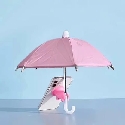 Small and Mini Umbrella Multi-color Mobile Phone Sunshade Umbrella with Suction Cup Phone Stands Outdoor Cover Sun Shield Mount
