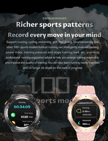 2025 New For Xiaomi GPS Sports Smart Watch Men Waterproof Fitness Trackr Bluetooth call 650Mah Battery Smartwatch Woman Bracelet