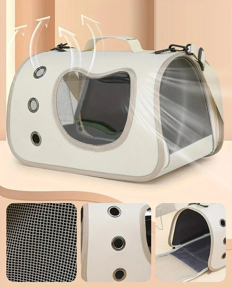 Premium Portable Foldable Breathable Pet Carrier Bag Lightweight for Small Dogs Cats Outdoor Cat Kitten Shoulder Carrying Bag