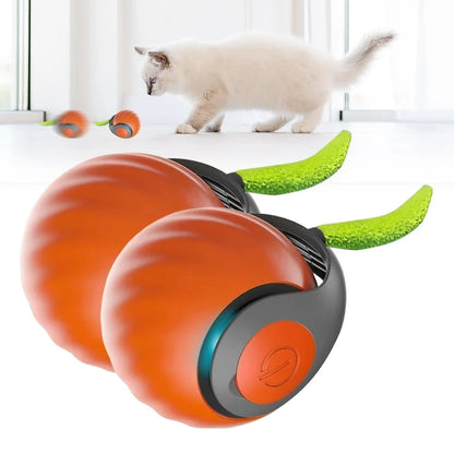 Cat Interactive Ball Toys Automatic Rolling Ball Faux Tail Rechargeable Smart Pet Electric Toy Dog Cat Training Imitate Mouse