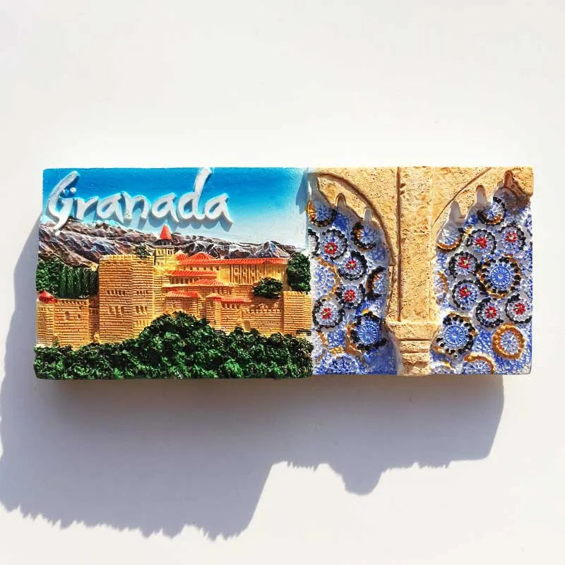 Europe Spain 3D Refrigerator Magnet Tourist Souvenirs Stickers,Home & Kitchen Decoration Fridge Magnet Message Sticker