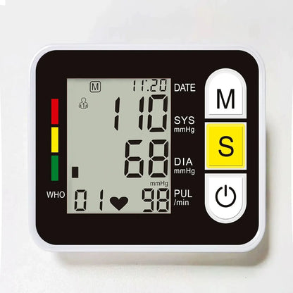 Digital Wrist Blood Pressure Monitor Medical Upper Arm Sphygmomanometer Automatic Tonometer Tensiometro Blood Pressure Meter