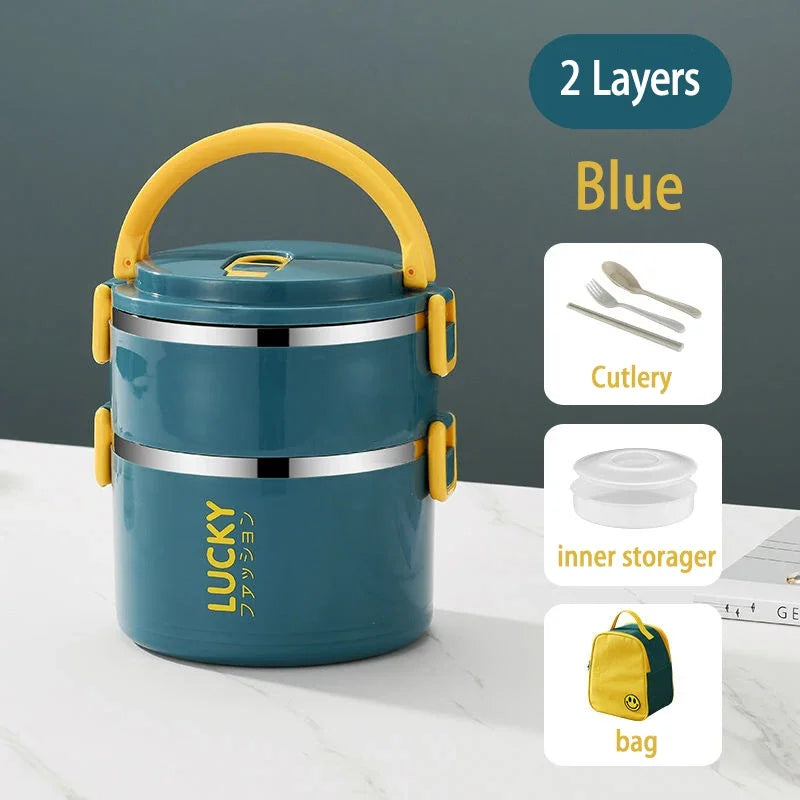 Portable Lunch Box Thermo Insulation Bento Thermos Containers Bento Bag Food Warmer for Kids Food Containers