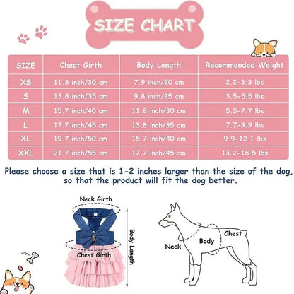 1pc Summer Pet Clothing Chihuahua Stripe Skirt Pet Lace Dress Dog Dress Lace Skirt Harness Puppy Cat Princess Apparel Cute Puppy