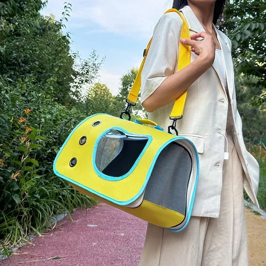 Premium Portable Foldable Breathable Pet Carrier Bag Lightweight for Small Dogs Cats Outdoor Cat Kitten Shoulder Carrying Bag