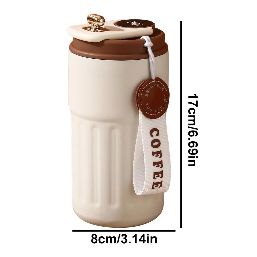 Smart Temperature Display Coffee Mug Leak-Proof Vacuum Cup Water Glasses Water Bottles Portable Thermo Mug for Traveling Outings