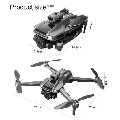 2025 New Drone with Flodable Screen Control Dual ESC 4K HD Camera 30mins Flight 5G Wifi GPS Return Optical Flow Brushless RC Toy
