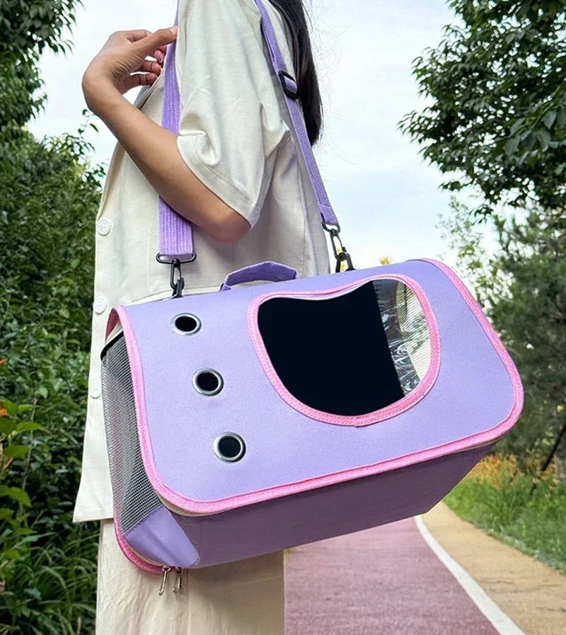 Premium Portable Foldable Breathable Pet Carrier Bag Lightweight for Small Dogs Cats Outdoor Cat Kitten Shoulder Carrying Bag