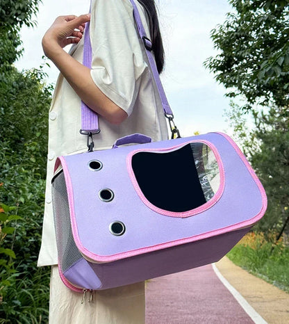 Premium Portable Foldable Breathable Pet Carrier Bag Lightweight for Small Dogs Cats Outdoor Cat Kitten Shoulder Carrying Bag