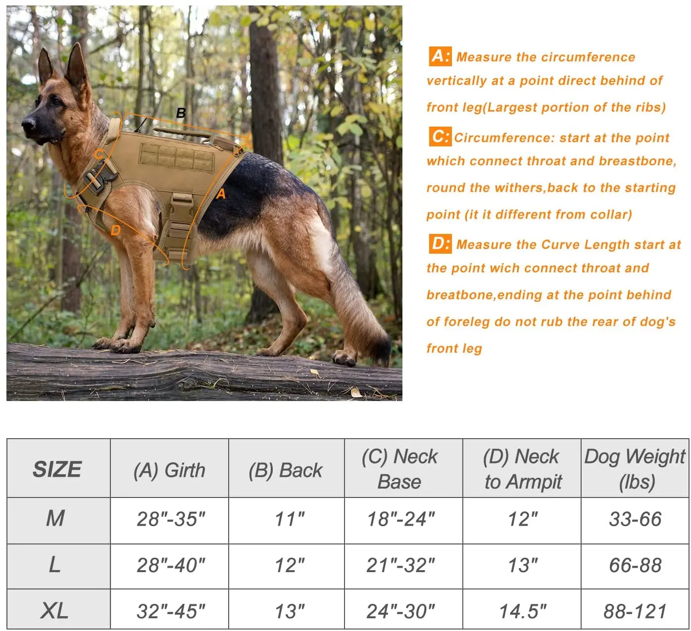 Professional Pet Harness Nylon No Pull Tactical Dog Harness For Heavy Duty Large Dog