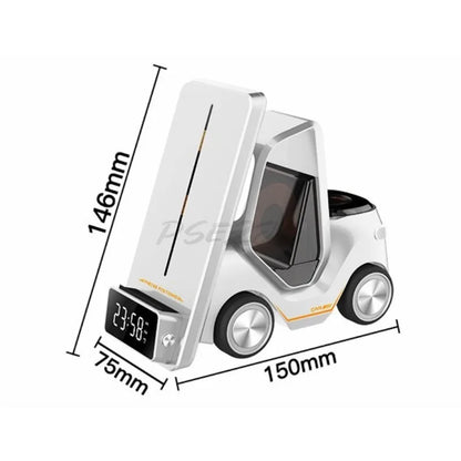 Desktop Car Wireless Charger Suitable for Mobile Phones Headphones Watches Three in One Wireless Charger