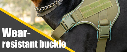Tactical Dog Harness Pet Doberman Pinscher Pet Training Vest Dog Harness for Small Medium Large Dogs Explosion Proof