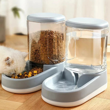 & Dog Cat Automatic Gravity Pet Feeder Large capacity Drinking Water Device Dog Cat Food Save effort Pet Drinking Accessory