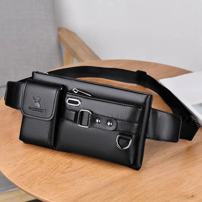 WEIXIER Brand Unisex Single-Shoulder Multi-Function Sports Running Large-Capacity Waist Men's Chest Bag Casual Messenger Wallet