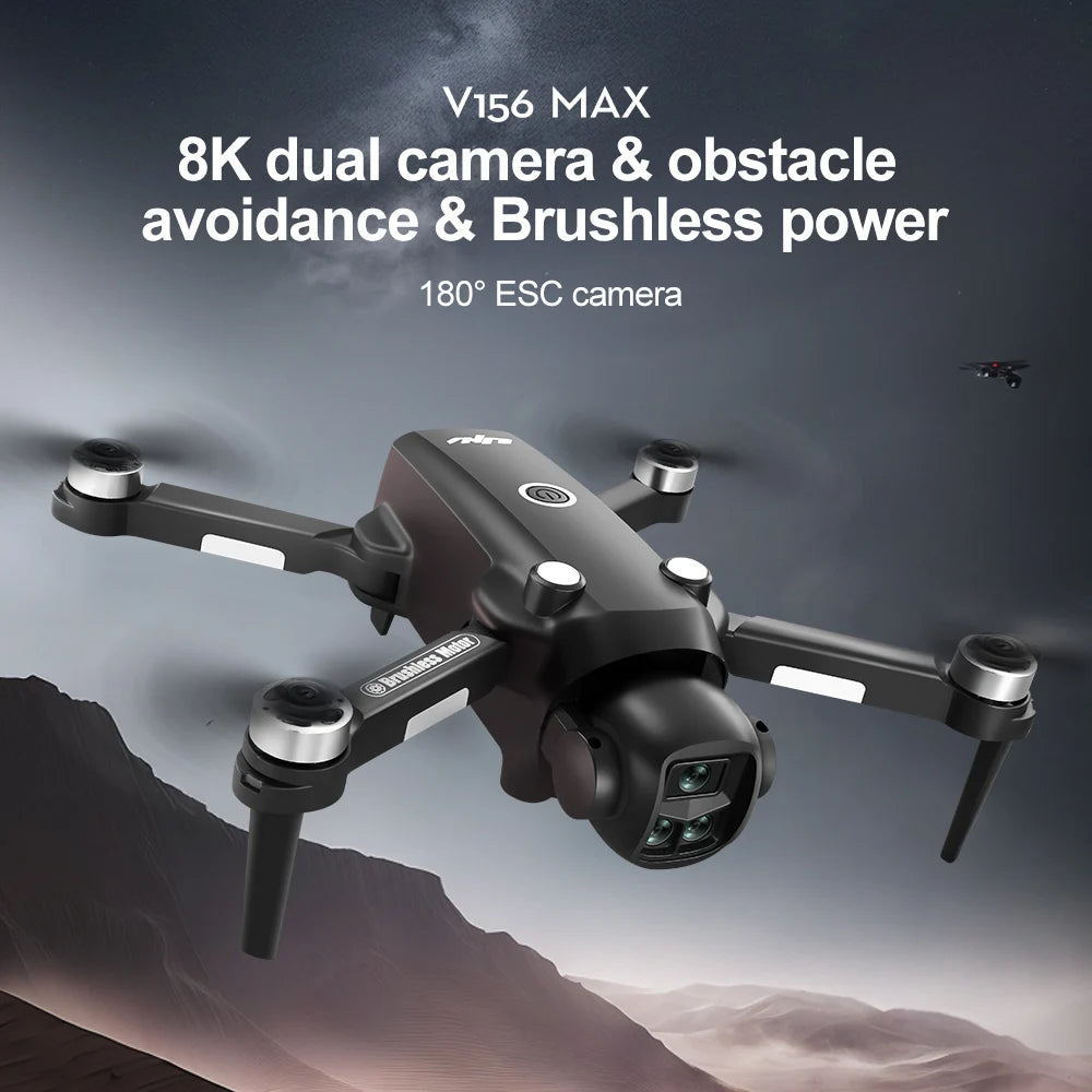 Drone 4K Profissional HD Dual-Camera Obstacle Avoidance 5G Wifi With Screen Remote Control Quadcopter Optical Flow Drone