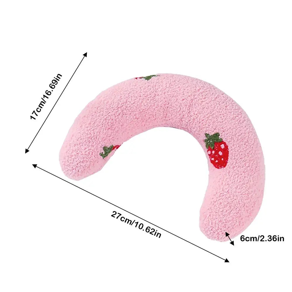 Pillows For Dogs Dog Pillow Soft Cushion Throw Pillow Half Donut Pet Calming Toy Puppy Pillow Embroidery Pattern Dog Bed Pillow