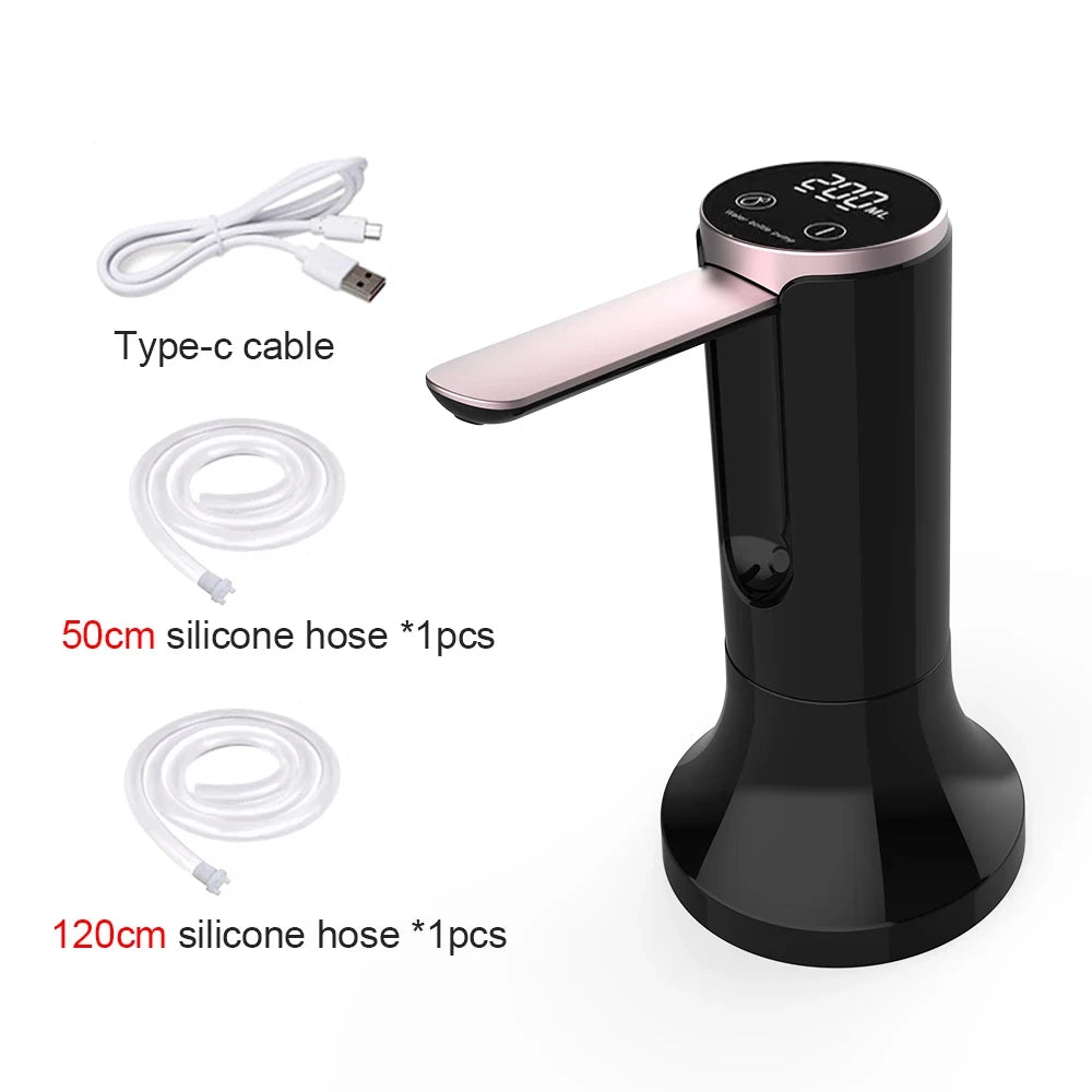 Electric Water Gallon Pump Automatic Water Pump 19 Liters Foldable Desktop Water Bottle Pump USB Rechargeable Water Dispenser