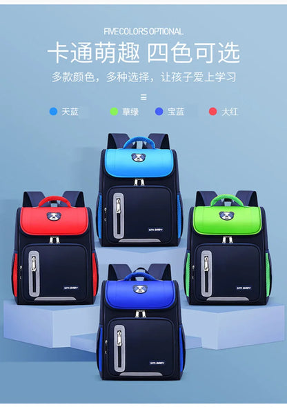 Students Simple Primary School Bags Boys 1-6 Grade Spine Protection Burden Reduction Schoolbag Girls Backpack Unisex Mochila Bag