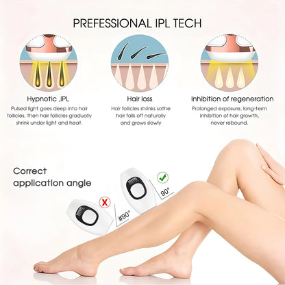 Electric Laser Depilator IPL Pulses Hair Removal Handset Home 5 Levels Depilator Razor Tool EU Plug
