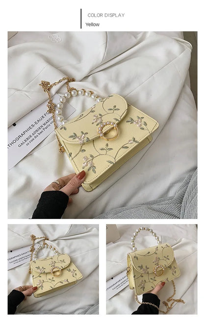 NEWEST Shell Beads Bags Fashion Sweet Bag Women's Handbags Lace Wedding Chic Lady Chain Women Shoulder Crossbody Bag
