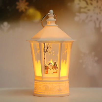 Santa Claus Snowman Lantern Light Merry Christmas Decoration For Home Christmas Tree Ornament Xmas Gifts Navidad 2024 New Year