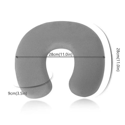 5 Colors Portable Mini Travel Pillow Ultralight Air Inflatable Memory Foam U Shaped Pillow Outdoor CampingTravel Soft Pillow