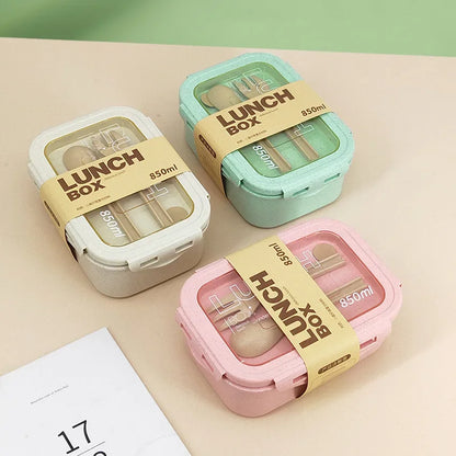 Cute Lunch Box For Kids Compartments Microwae Bento Lunchbox Children Kid School Outdoor Camping Picnic Food Container Portable