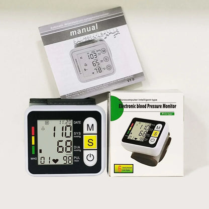 Digital Wrist Blood Pressure Monitor Medical Upper Arm Sphygmomanometer Automatic Tonometer Tensiometro Blood Pressure Meter