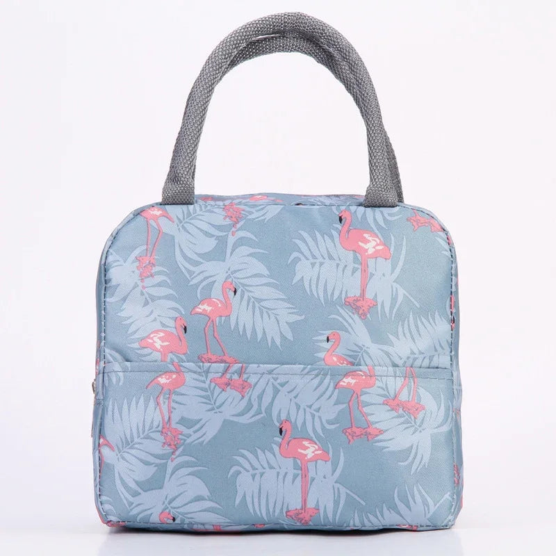 Large Capacity Lunch Bags Children's Cartoon Printed Lunch Bag Portable Picnic Tote Waterproof Heat Insulation Food Storage Bags