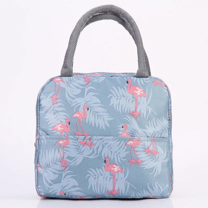 Large Capacity Lunch Bags Children's Cartoon Printed Lunch Bag Portable Picnic Tote Waterproof Heat Insulation Food Storage Bags