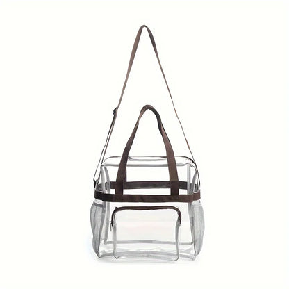 Portable PVC Travel Bag with Large Capacity and Transparent Design for Easy Organization and Washing