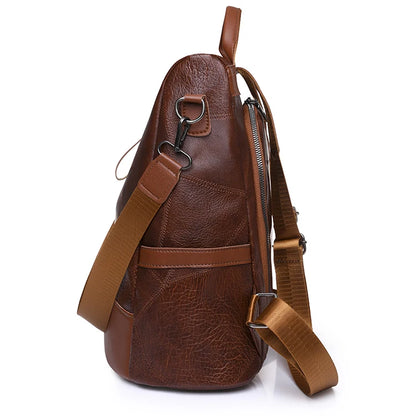 Women's fashionable backpack, shoulder bag, travel multifunctional bag, handbag, handbag, suitable for different scenarios