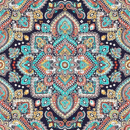 Mandala Flower DIY Cross Stitch Embroidery 11CT Kits Craft Needlework Set Cotton Thread Printed Canvas Home Decoration     Sale